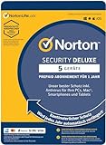 Norton Virenscanner Programm - Security Deluxe 5 Geräte für 1 Jahr - 2024...