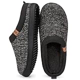 MERRIMAC Herren Slip-on Hausschuhe Bequem Memory-Schaum Rutschfest Innen...