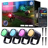 Govee Outdoor LED Strahler, IP67 Wasserdichte Gartenbeleuchtung, RGBWIC Led...