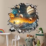 Wandtattoo Weltraum, Wandtattoo Schlafzimmer, Wandaufkleber für...
