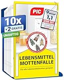 PIC Lebensmittelmotten Falle - 12 Lebensmittelmottenfallen - Mottenfalle...