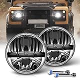 CO LIGHT 2PCS 7 Zoll LED Scheinwerfer, 12/24v 7'' Rund LED...