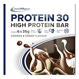 Protein 30 Protein Bar Cookies & Cream - 6 x High Protein Riegel 35g...