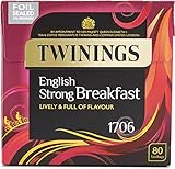 Twinings 1706 English Strong Breakfast Lively & Full of Flavour 80 Btl....