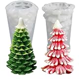 gießformen silikon weihnachten 2 Stück Weihnachtsbaum Kerzenform...