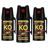 KO Pfefferspray Jet | Fog Verteidigungsspray | Abwehrspray Hundeabwehr |...