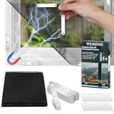 Wukong Fliegengitter Fenster mit Magnet Click – Moskitonetz 150x130 cm...