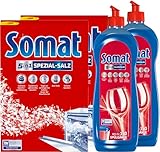 Somat 5in1 Spülmaschinenpflegeset – 2 x Spezial-Salz (1,2 kg) & 2 x...