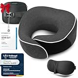 Proglobe Nackenkissen Flugzeug, Reisekissen 100% Memory Foam,...