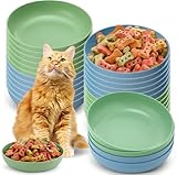 Tioncy 24 Stück Whisker Müdigkeit Relief Katzennapf Flach Katzenfutter...