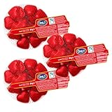ONLY Schokoherzen 3er Set – je 84 g – Zarte Vollmilchschokolade in...