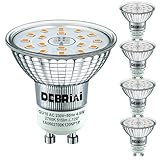DEBRiAi GU10 LED Lampen Warmweiss 2700K, 4,9W Ersetzt 70W Halogen, 515lm...