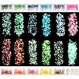 QIURUYUE Fluoreszierendes Glitter, 12-Farbe Leuchtende Glitzer Gesicht,...