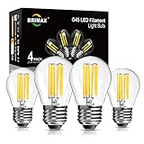 BRIMAX Dimmbar E27 Kleine Glühbirne LED Warmweiss 2700K 6W (ersetzt 60...