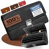 FLEXIBILITE®️Kellner Geldbörse Kellnerportemonnaie Echt Leder auf...