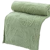 LIPOR Flanell-Fleece-Decke für Doppelbett, Schmetterlings-Jacquard-Decke,...