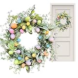 Osterkranz Für Die Haustür, 45cm Künstliche Ostereier, Ostertürkränze...