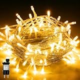 LEDYA LED Lichterkette Außen, 10M 100LED lichterkette Strom mit 8...