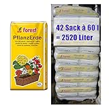 Pflanzerde FOREST 42 Sack mit je 60 Liter = 2520 Liter...