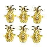 Mikikit 6 Stück Ananas-serviettenringe Serviettenringe Fallen...