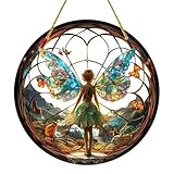 Feenfenster-Anhänger – Vintage-Acryl-Sonnenfänger | Getönter...