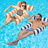 WIKIMO 2 Stück Luftmatratze Pool Zubehör mit Netz 120 * 100 cm,...
