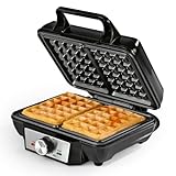 GOURMETmaxx Waffeleisen für 2 Waffeln | 1000 Watt | Für Belgische Waffeln...
