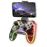 MarsGaming MGP-BT, Wireless Bluetooth Controller, RGB Neon, Smartphone...