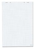 Herlitz Flipchartblock, 65x99cm (kariert/gelocht), 5 Blöcke (20 Blatt je...