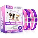 Zeckenhalsband für Hunde 4 Stück, Flohhalsband für Hunde, Verstellbar...