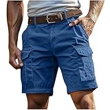 Ewleguzka Herren-Cargo-Shorts, leichte Outdoor-Arbeitshose für Herren,...