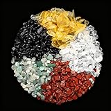 JUGUTA Beads & Zubehör 300 Stück Chakra Perlen Kristalle 5-8Mm Für...