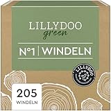 LILLYDOO green umweltschonende Windeln, Größe 1 (2-5 kg), Monatsbox (205...