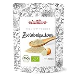 vinativo Zwiebelpulver BIO fein granuliert - 1kg – Zwiebel gemahlen –...