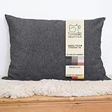 Selfitex Modisches Couchkissen XXL 60x80 cm, Sofakissen mit Füllung und...