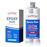 VICPRICME Kunststoff-Kleber, 2 Teil Epoxid-Kleber klar, 1.76oz Spritze,...