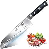 SHAN ZU Küchenmesser Japanisches Kochmesser 18cm Profi Santoku Messer...