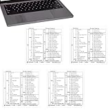 Ouligay 4 Stück Shortcuts Aufkleber für Mac Os, Tastaturkürzel Aufkleber...