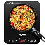 YASHE Induktionskochfeld – Einzel Induktionskochplatte,...