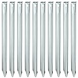 KOVSGQ Zeltheringe Erdnägel Bodenanker Heringe Zelt 30cm 10Stk Stahl...