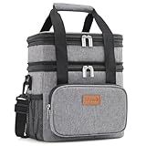 Lifewit Lunchtasche für Männer Frauen Doppeldecker-Lunchtasche, Medium...