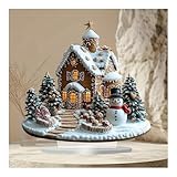 CocMouse Lebkuchenhäuser-Dekoration, 17 x 20 cm, Lebkuchenhaus,...