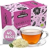 HERBALIA - Holunderblüten-Tee in Teebeuteln, Holunderblüten-Infusionsset...