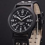 Gmas2100-7a Damen-Tauchuhr, Sport, klassische Vintage-Armbanduhr, Leder,...