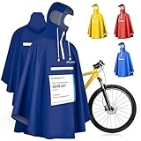 Premium Regenponcho Fahrrad wasserdicht SEHR GUT GETESTET - Regencape...