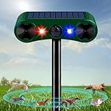 Katzenschreck Ultraschall, Solar Tiervertreiber Katzenabwehr, 2 Modi...