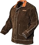 YESWELDER Leder Schweißjacke Heavy Duty Schweißerjacken für Männer und...