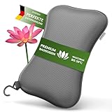 SilverRack Premium Badewannenkissen Grau - Badekissen für Badewanne -...