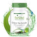 Grüner Tee Kapseln - 1500mg Grüntee Extrakt pro Tagesdosis - Koffeinfrei...