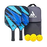 JOOLA Pickleball Set Blue Lightning Inklusive 2 Schläger, 4 Bällen und...